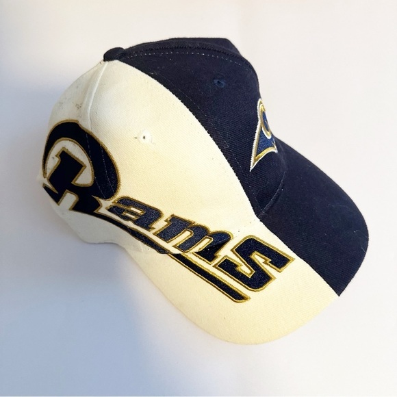 NFL Game Day St. Louis RAMS Adjustable Strapback Hat Embroidered Vintage 90s - Picture 1 of 7